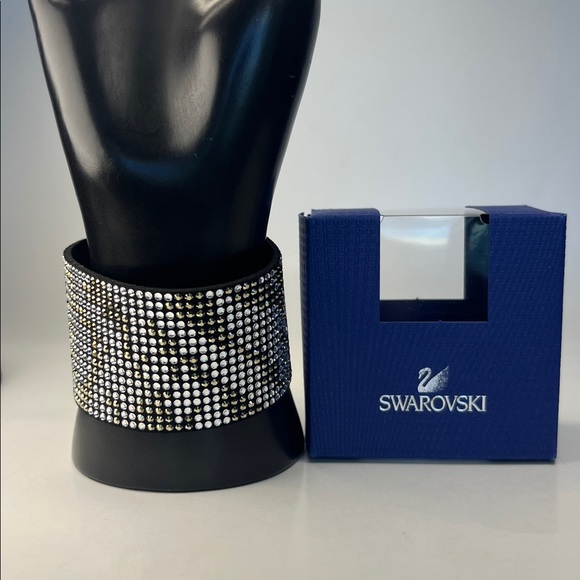 Swarovski Jewelry - NWB Authentic Swarovski Slake Bracelet Band ~ in Multi Black Zebra ~ 5043497
